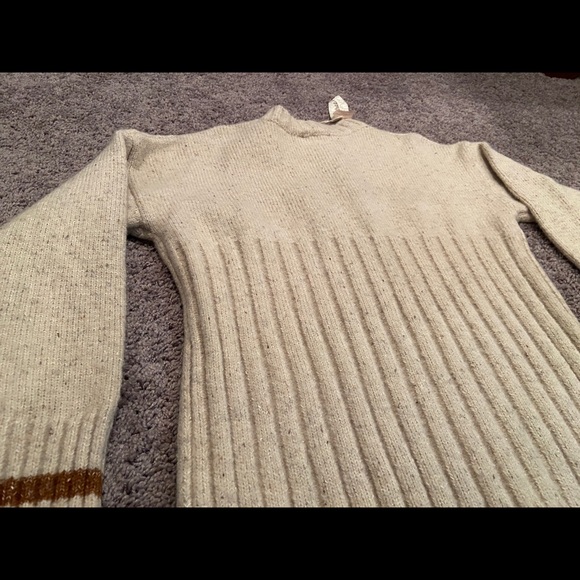 Mystree Cream Sweater with Vertical Stripes, Women’s Medium - Picture 12 of 12
